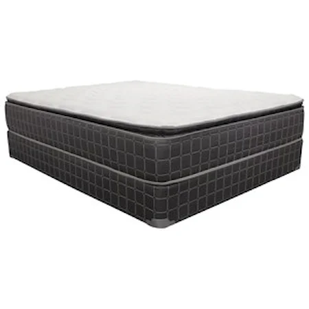 Queen 10.5" Pillow Top Mattress and 9" Wood Foundation